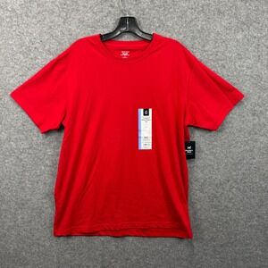 Member's Mark Mens Essential Crewneck Short Sleeve Tee Brilliant Red L MM000650